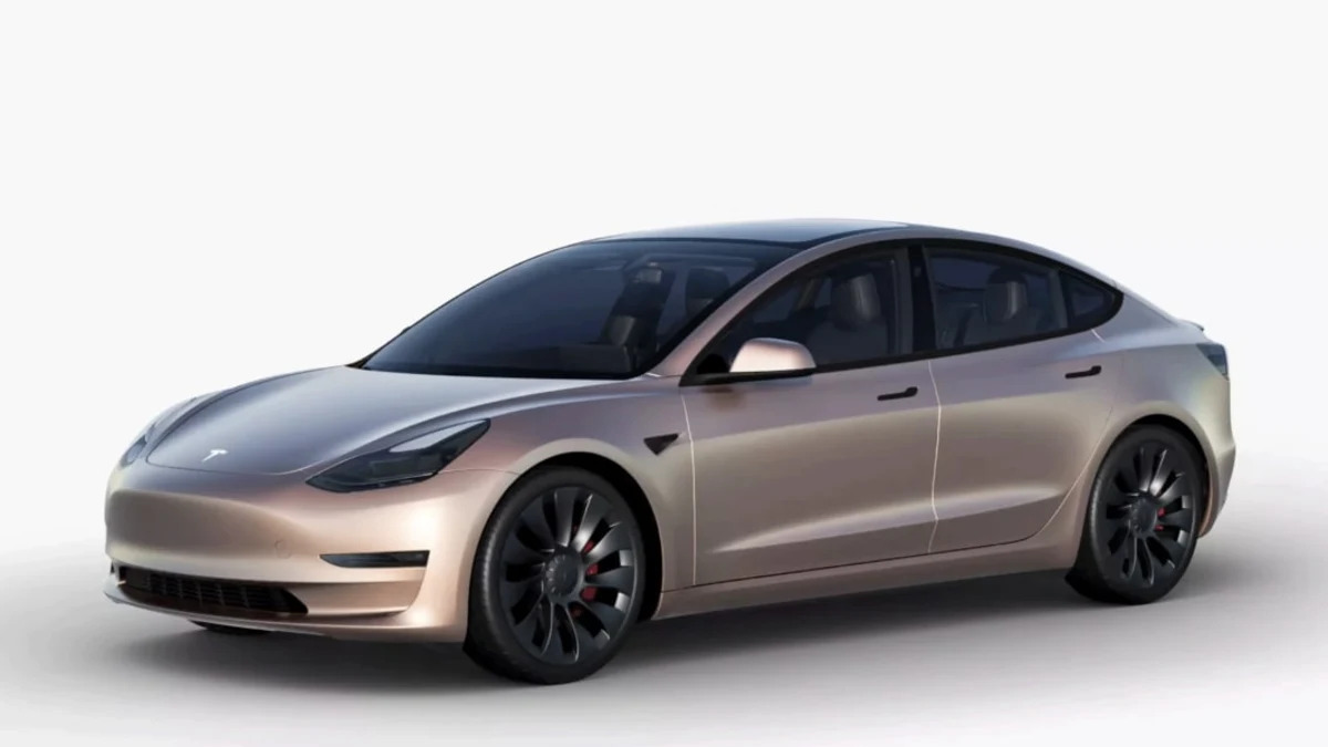 Tesla offers factory vinyl wraps for the Model 3 and Model Y